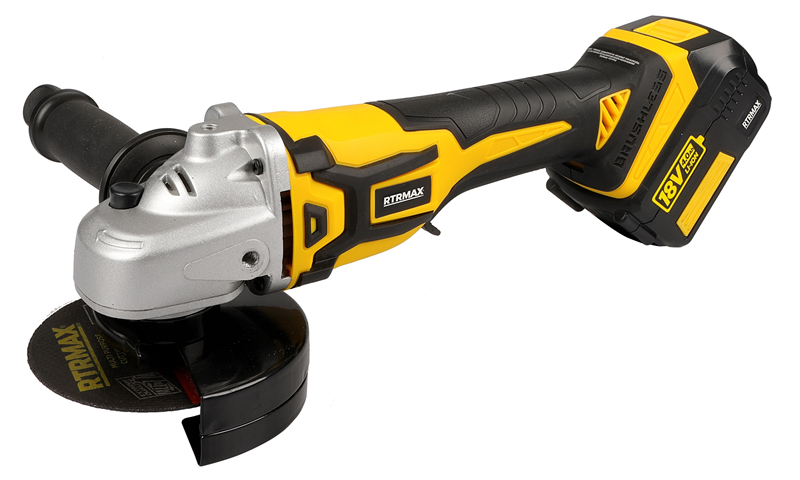 Rtrmax Rtx2055 Akülü 18V 4 Amper Kömürsüz Motor Taşlama Makinası