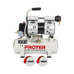 Proter 9 Litre Sessiz Yağsız Kompresör